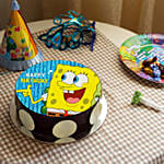 Spongebob Chocolate Photo Cake