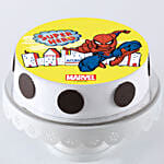 Super Hero Spiderman Pineapple Cake