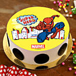 Super Hero Spiderman Pineapple Cake