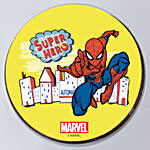 Super Hero Spiderman Pineapple Cake
