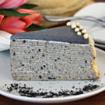 Tempting Black Sesame Crepe Cake