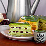 Tempting Green Tea Crepe Cake