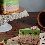 Tempting Green Tea Red Bean Cheesecake