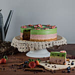 Tempting Green Tea Red Bean Cheesecake