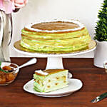 Tempting Pandan Kaya Crepe Cake