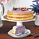 Tempting Purple Sweet Potato Crepe Cake