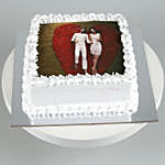 Valentine Photo Vanilla Cake