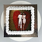 Valentine Photo Vanilla Cake