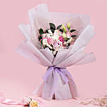 Blissfull Mixed Roses Beautifully Wrapped Bouquet