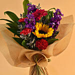 Striking Mixed Flowers Bouquet MYS