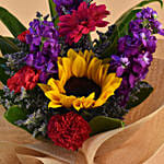 Striking Mixed Flowers Bouquet MYS