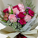 Posy of Pink Roses