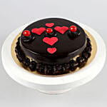 Red Hearts Truffle Cake Half Kg