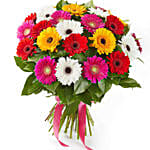 Summery 6 Gerbera Blooming Bouquet