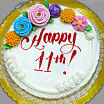 11th Birthday Marble Cake