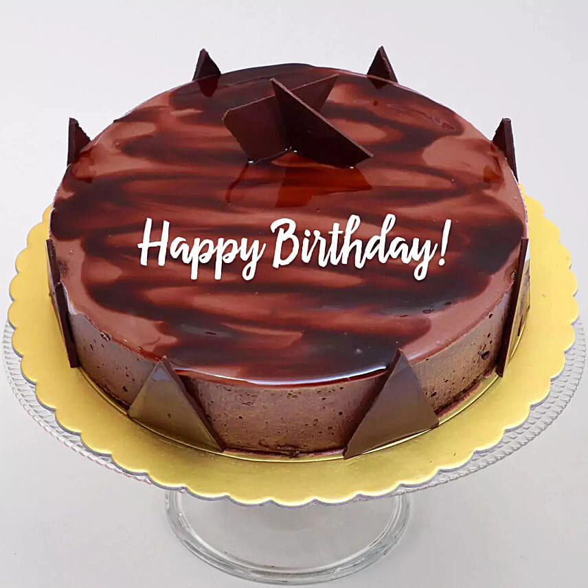 Happy Birthday Chocolate Ganache Cake