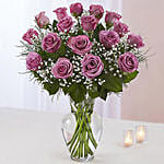 Bunch of 20 Light Purple Roses