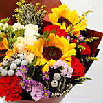 Joyful Bouquet Of Mixed Flowers