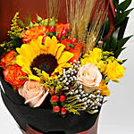 Mixed Orange and Yellow Flower Bouquet