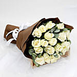 Serene 20 White Roses Bouquet