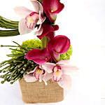 Aesthetic Calla Lilies and Cymbidium Arrangement