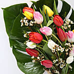 Colourful Bouquet Of Tulips