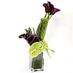 Exotic Calla Lilies and Anthurium Arrangement