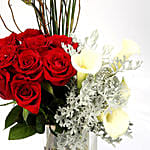 Graceful Roses and Calla Lilies In Vase