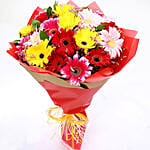 Joyful Mixed Gerbera Bouquet