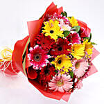 Joyful Mixed Gerbera Bouquet