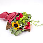 Passion Roses and Lavender Mix Flowers Bouquet