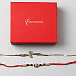 Blue And Green Designer Royal Rakhis