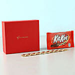 Bracelet Rakhi And Kit Kat Combo