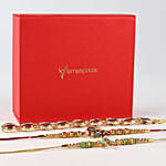 Glittering Set of Three Rakhis