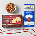 Lindt And Soan Papdi With Designer Rakhis