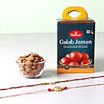 Set Of 2 Fancy Rakhis And Gulab Jamun Combo