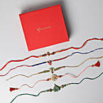 Set of 5 Stunning Rakhis For Brothers