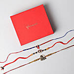 Set Of Three Auspicious Rakhis