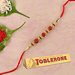 Toblerone And Rudraksha Rakhi Combo