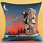 Panthera Leo  Singapore Cushion