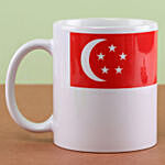 Printed Singapore Flag Ceramic Mug