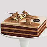 Deluxe Chocolate Cake and Yellow Rose Grace