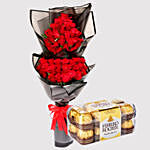 Ferrero Rocher Box and Romantic Roses