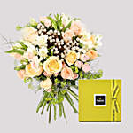 Pastel Floral Bunch and Patchi Chocolate Box