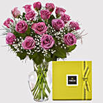 Purple Roses and Patchi Chocolate Box