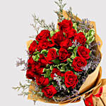 Red Roses and Greeting Card