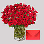 Romantic Roses and Greeting Card