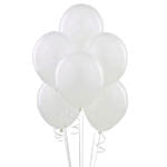 White Helium Balloons