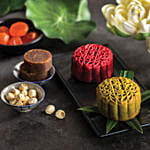 Set Of Pandan and Gula Melaka Egg Yolk Blend Mooncakes