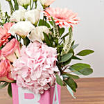 Vase Arrangement Of Pastel Flowers
